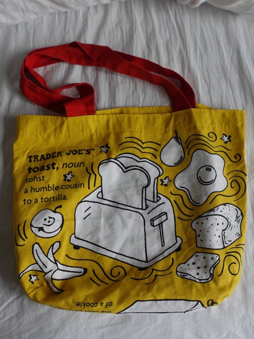 Trader Joe's Waffle and Toast Tote Bag, Eco Bag, Only used couple of times